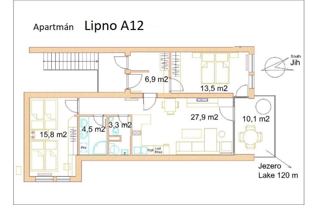 Apartman Lipno A12 Lipno nad Vltavou Eksteriør billede